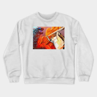 Godzilla vs doge Crewneck Sweatshirt